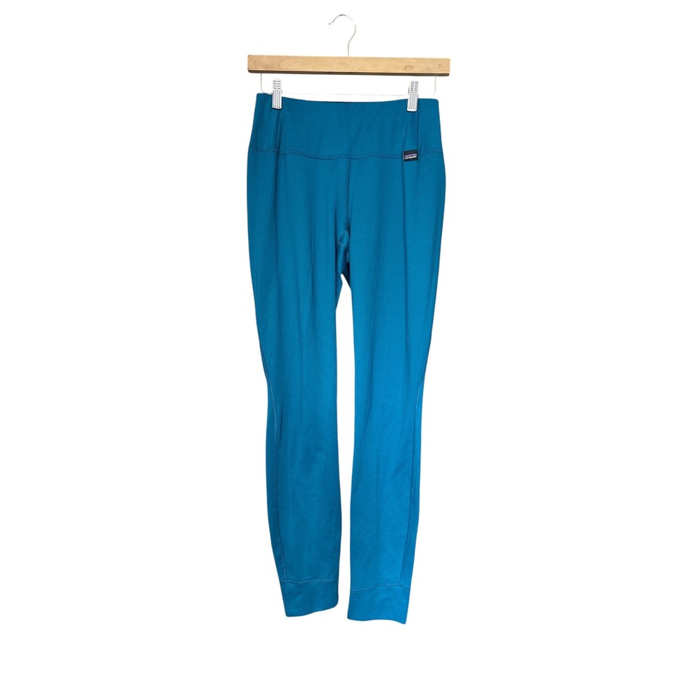 Patagonia Capilene Midweight Baselayer Leggings Blue Teal Polartec Women's Small